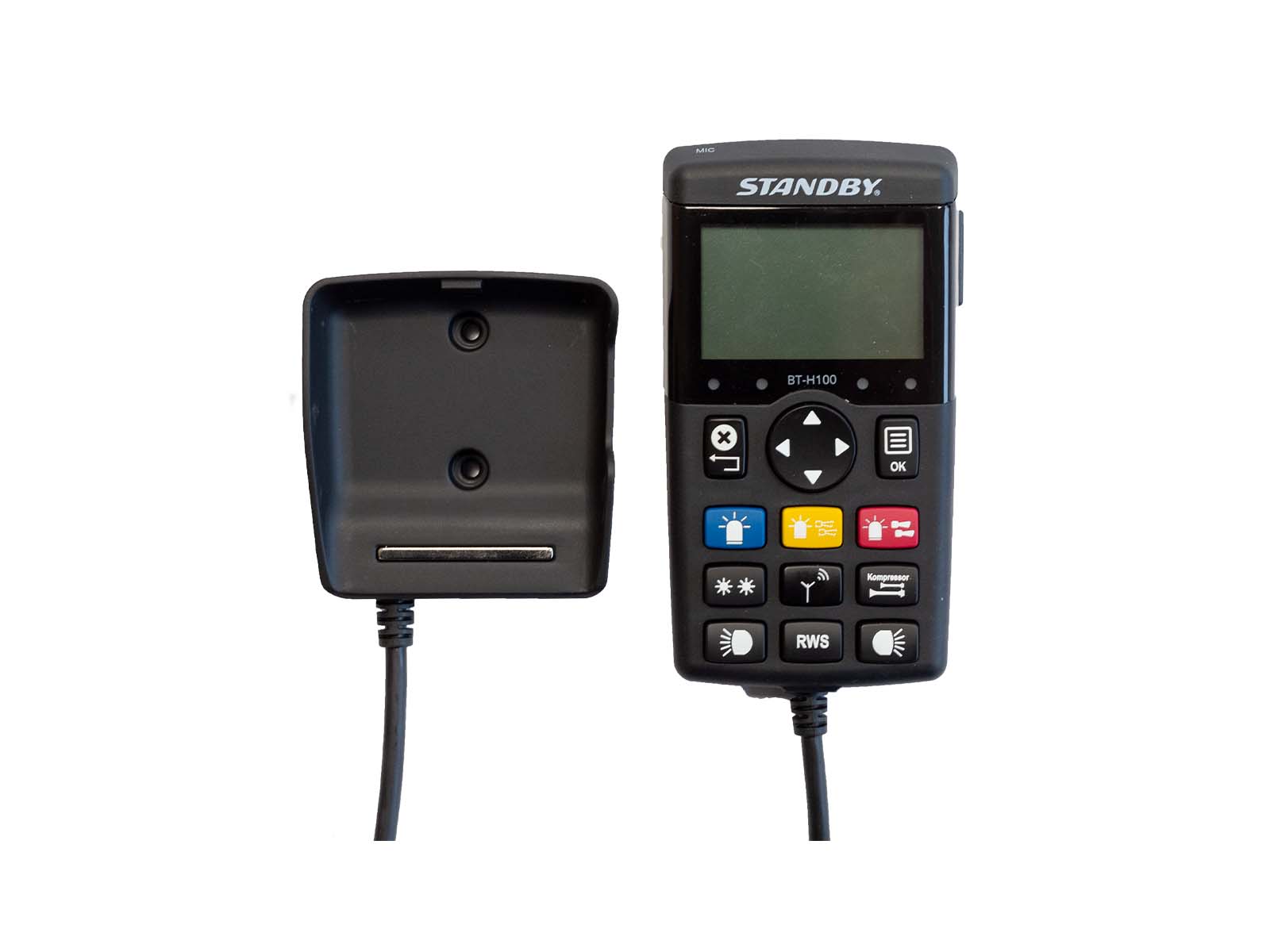 BT-H 100 Handset and Cradle Front View