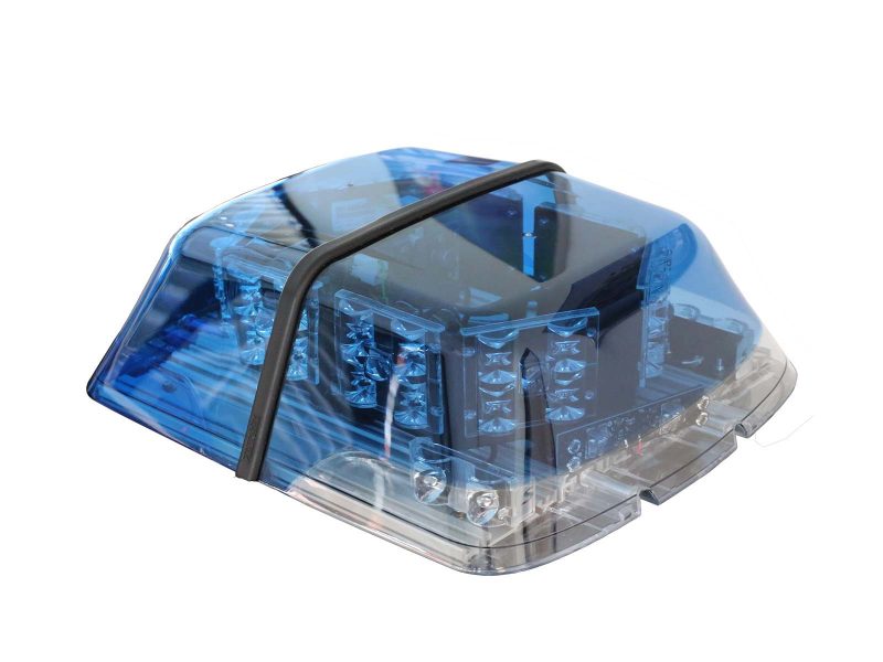 Z2 Mini Micro Beacon Blue and Clear Unlit Angle View