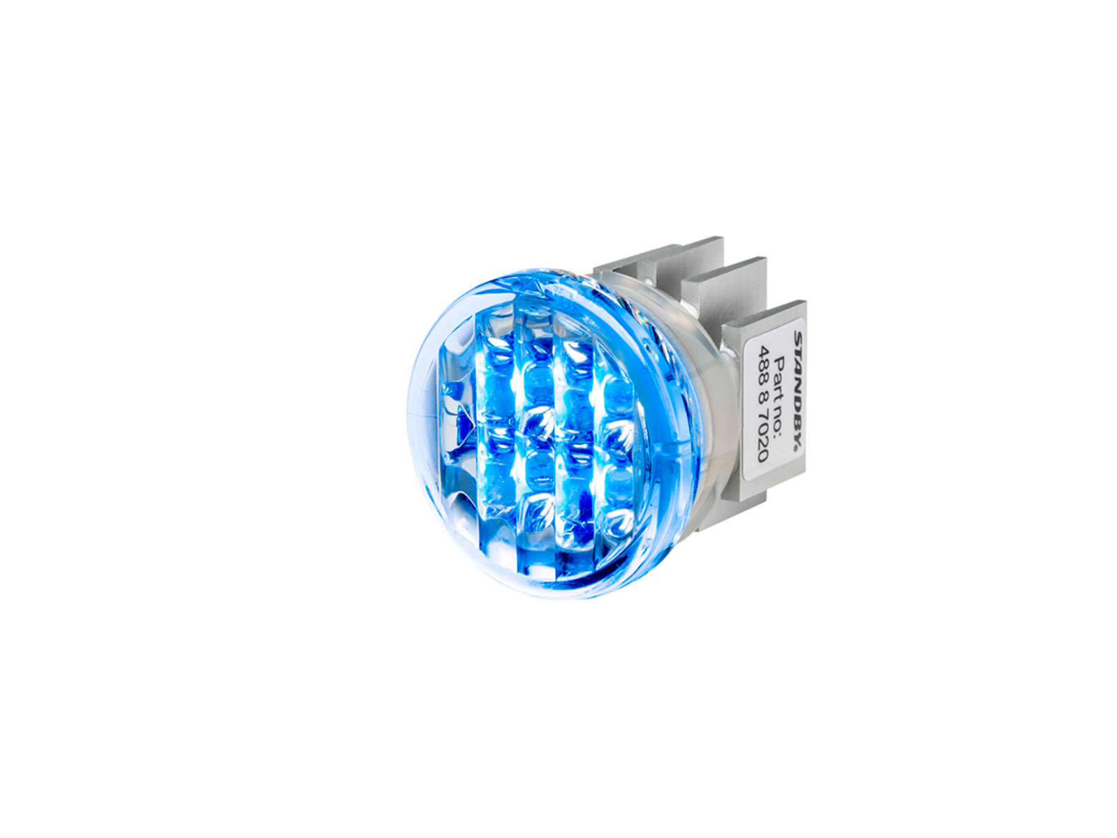 Feu de pénétration à LED Quartz bleu