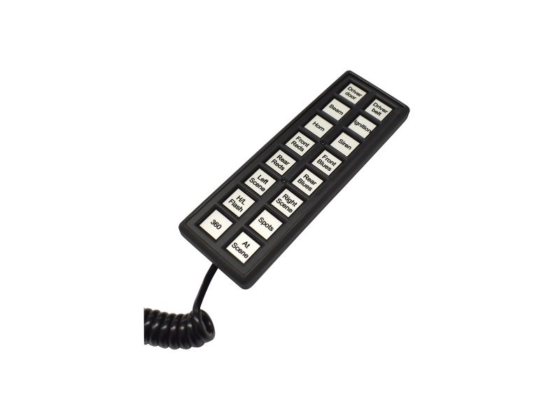 MCS-T16 MaxiPlus Switch Unit - 2019 Update Angle View with Curly Cable