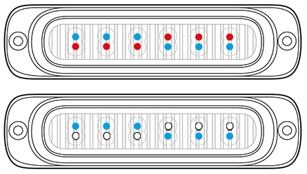 Dual Colour L52 LED Lamp Dual Colour Illustrations