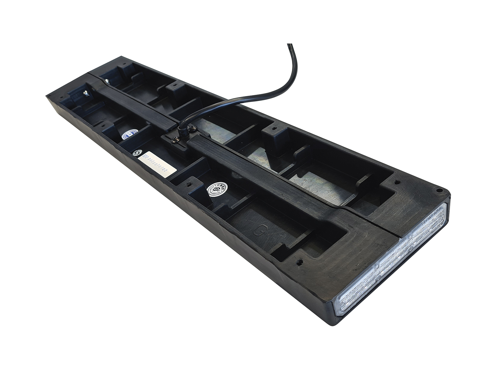 Registreringsplåtshållare gult varningsljus - Bild 3