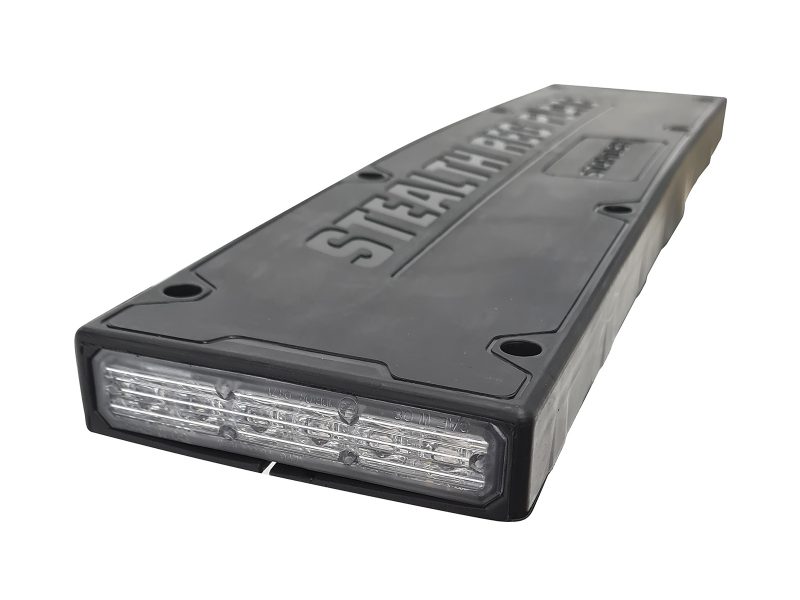 Registreringsplåtshållare blått varningsljus