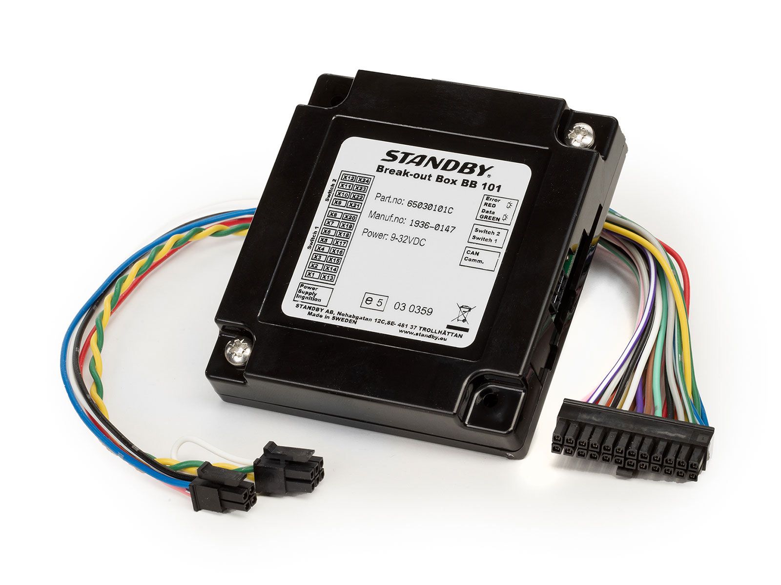 Break out box - interface de commande pour rampe W3