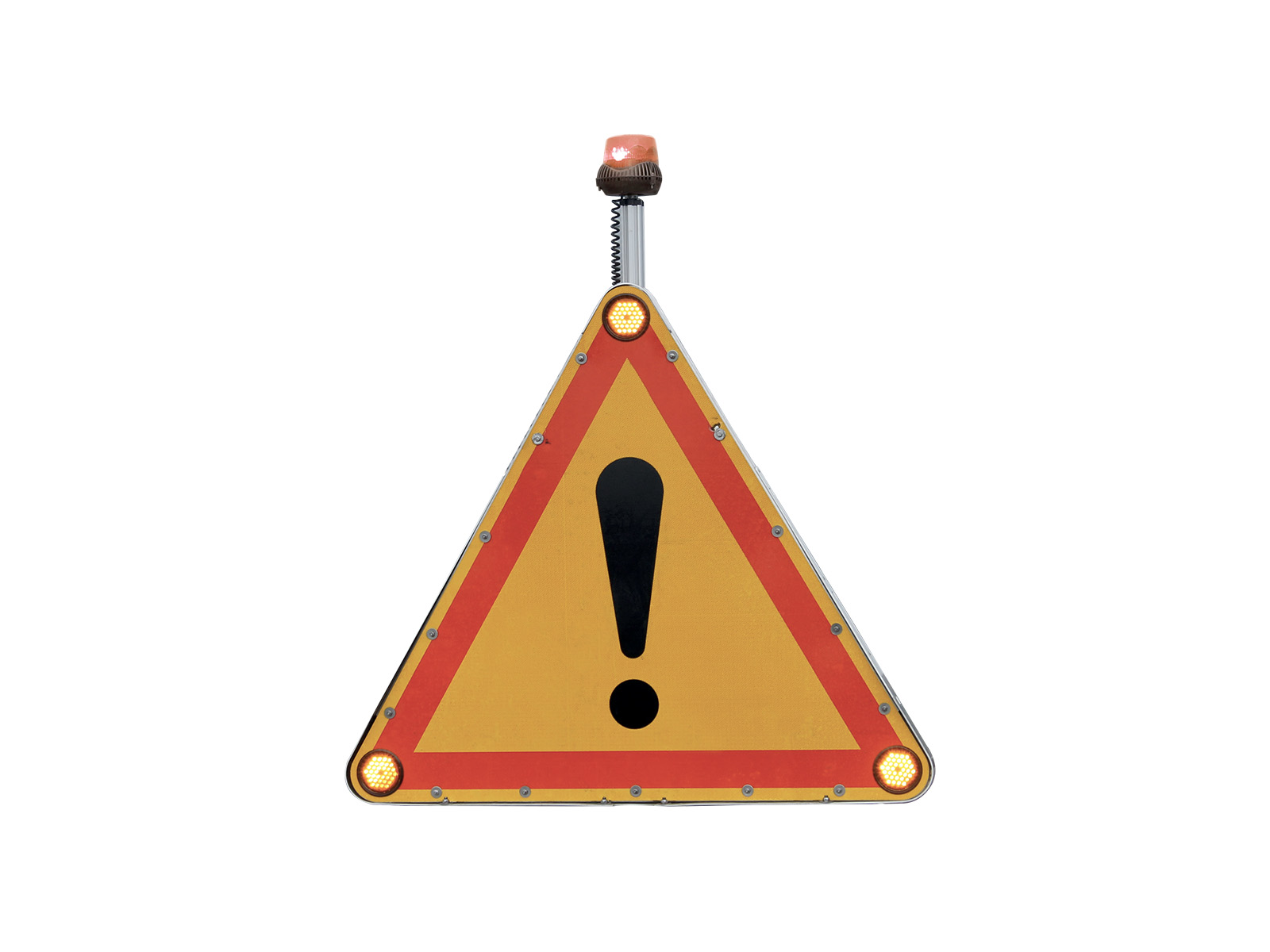 Gyrophare sur mât télescopique orange Standby-Mercura