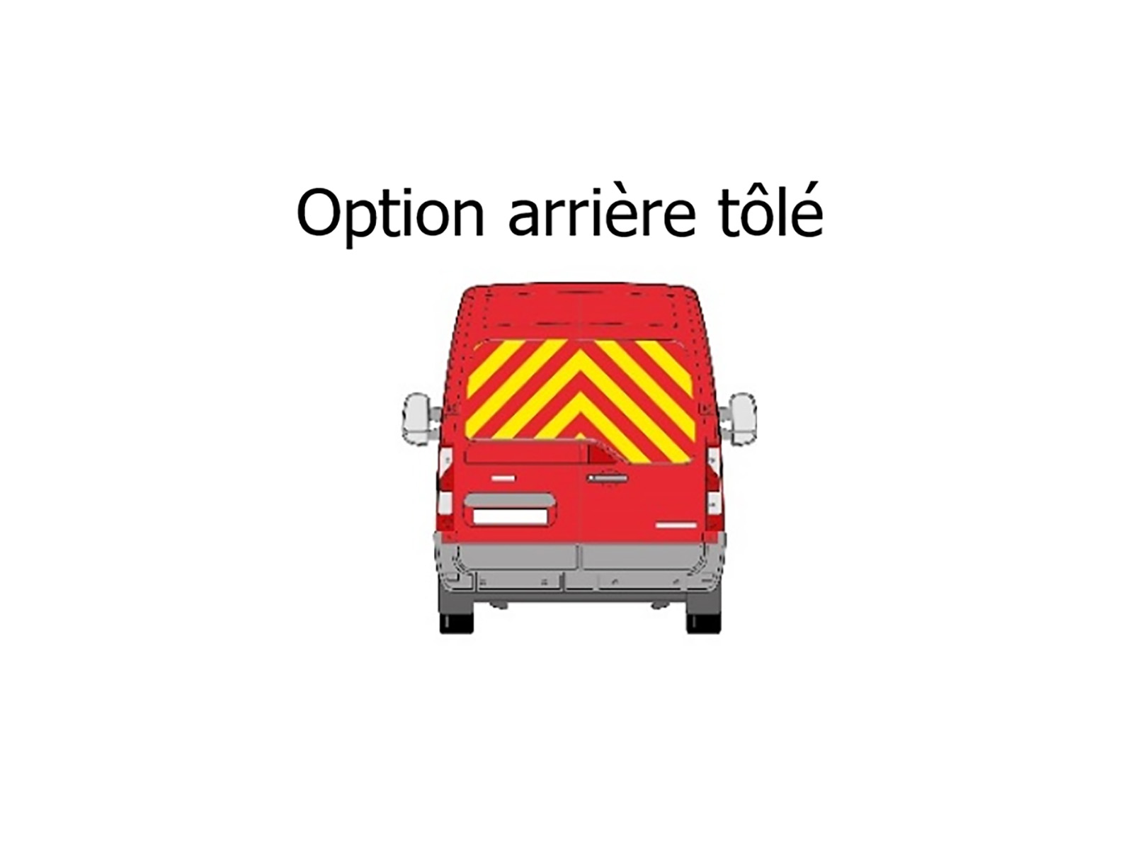 Kit prédécoupés sérigraphie rouge jaune arrière tôlé