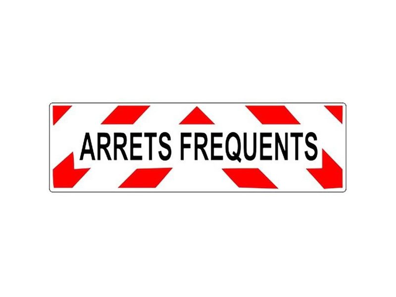 sérigraphie arrêts fréquents panneau alu