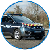 Signalisation lumineuse pour véhicule de gendarmerie