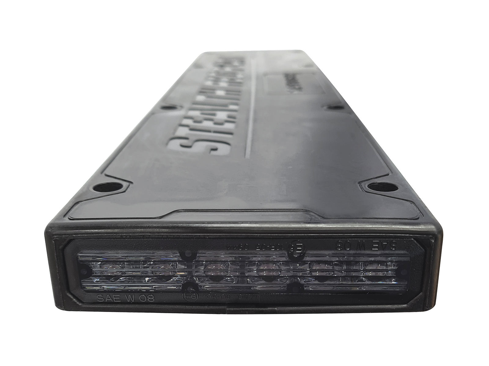 Stealth Reg Plate Smoked Lens- Flexible Body Side View