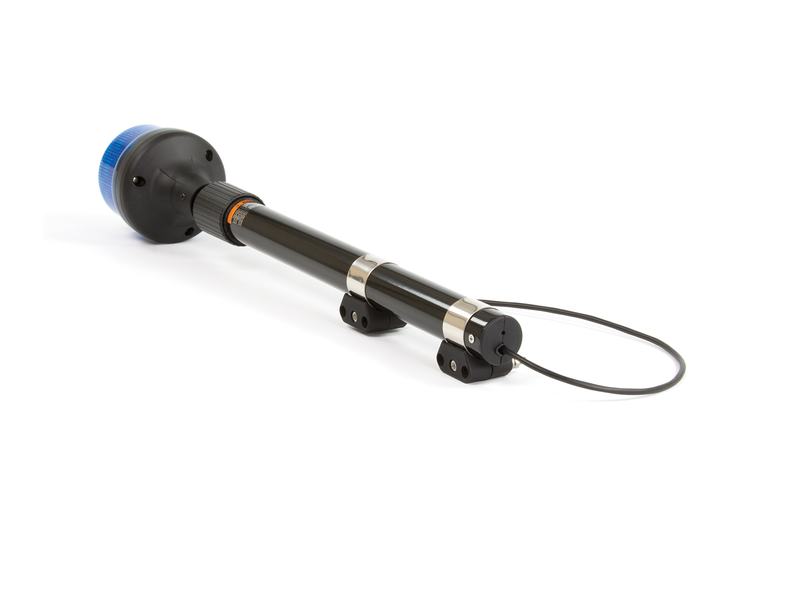 B16 Atom LED Telescopic Pole Mount Beacon Blue Reverse View