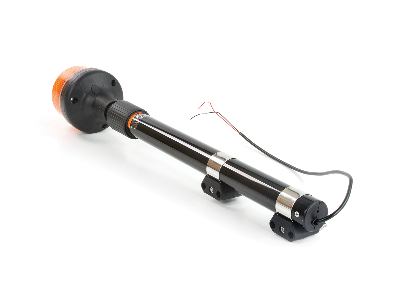 B16 Atom LED Telescopic Pole Mount Beacon Amber Reverse View