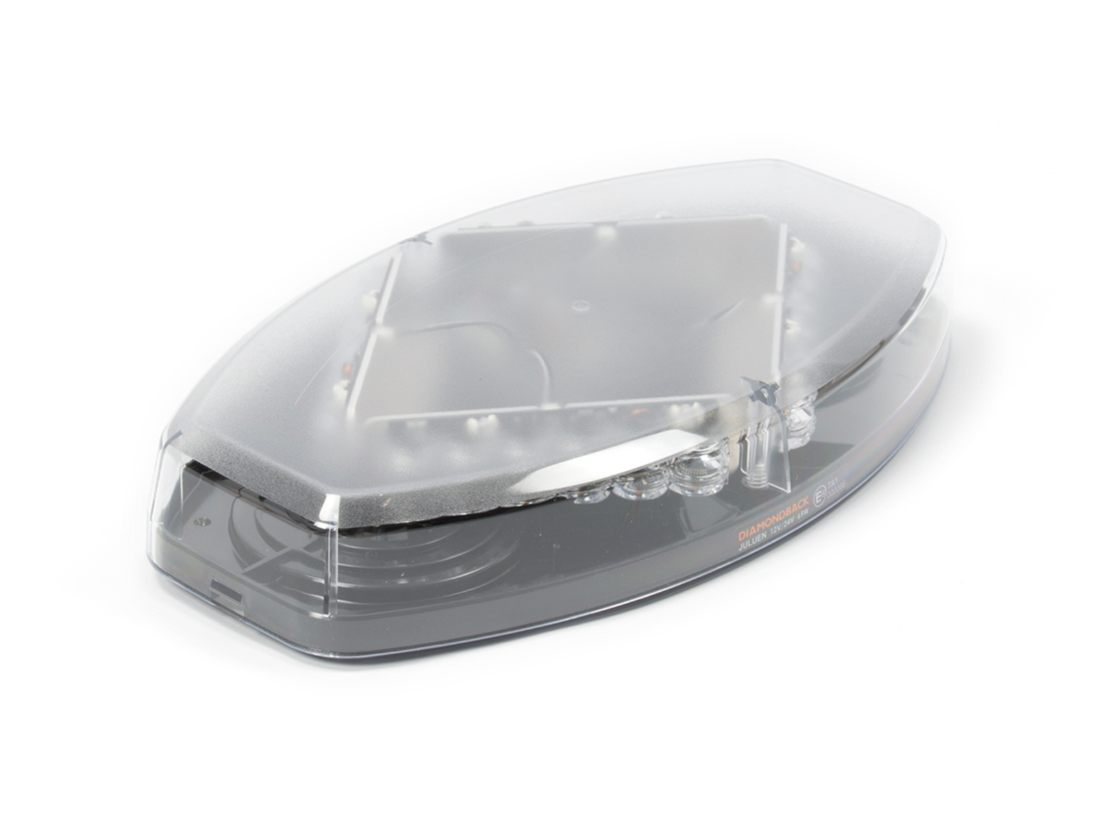 Diamondback LED Mini Lightbar Clear Unlit Angle View