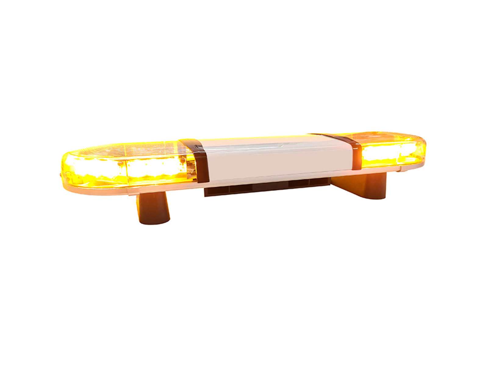 Hurricane PA Lightbar with 60 Watt Speaker Driver Angle View Lit No Livery