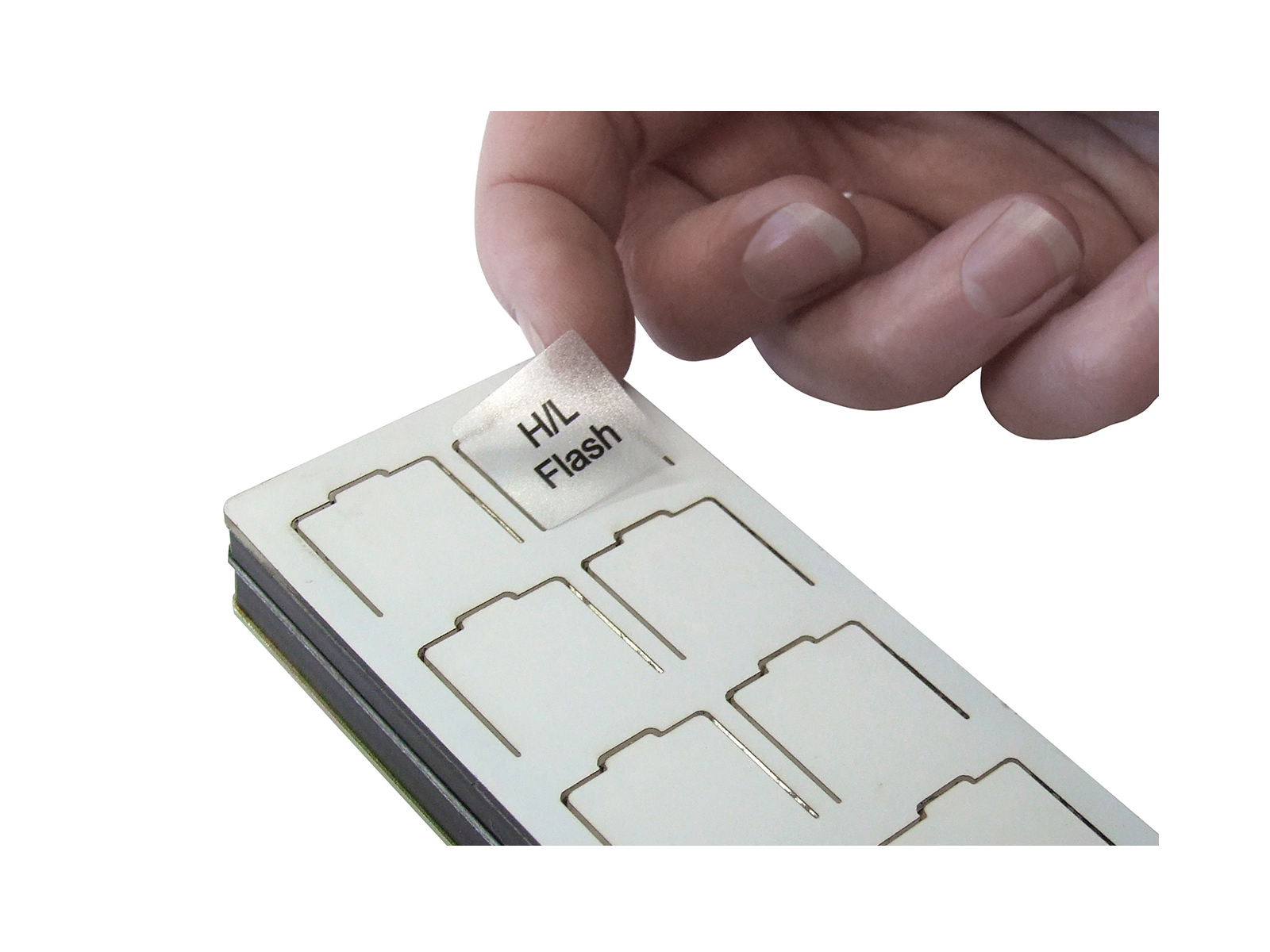 Mini Control System - 6-Way Control Unit & 7 Button Handset Legend Label Application