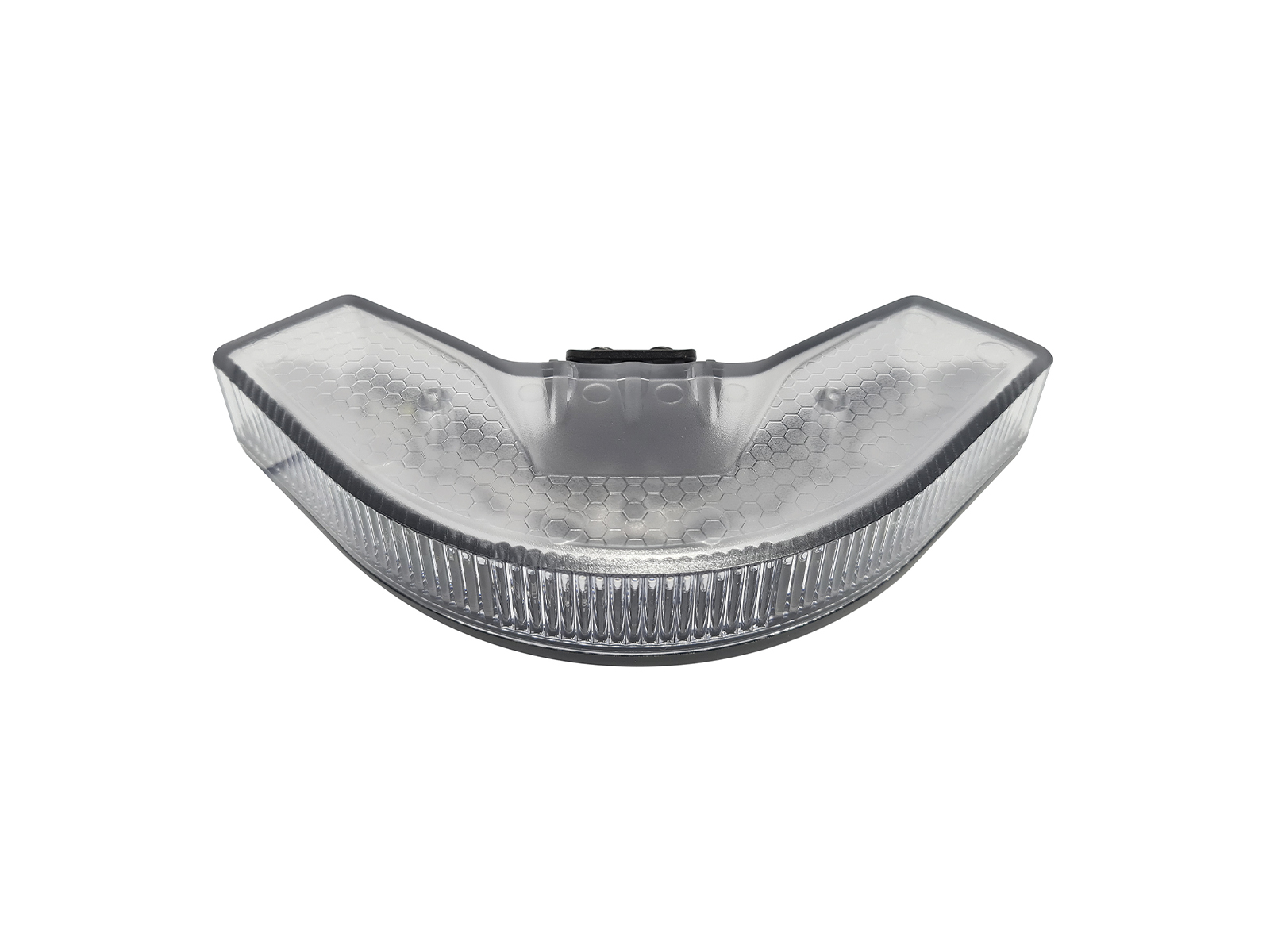 Clear Lens OV9 Corner LED Module Unlit with Cable Front Angle View No Cable