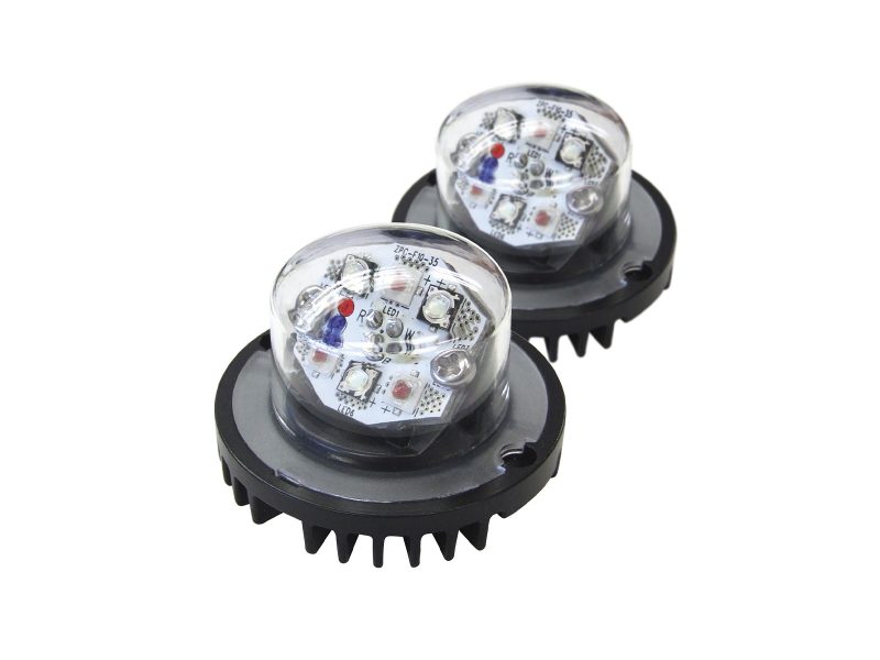 Directional Fend-off Covert LED Modules - Pair (S-HAL06) Unlit no Cables