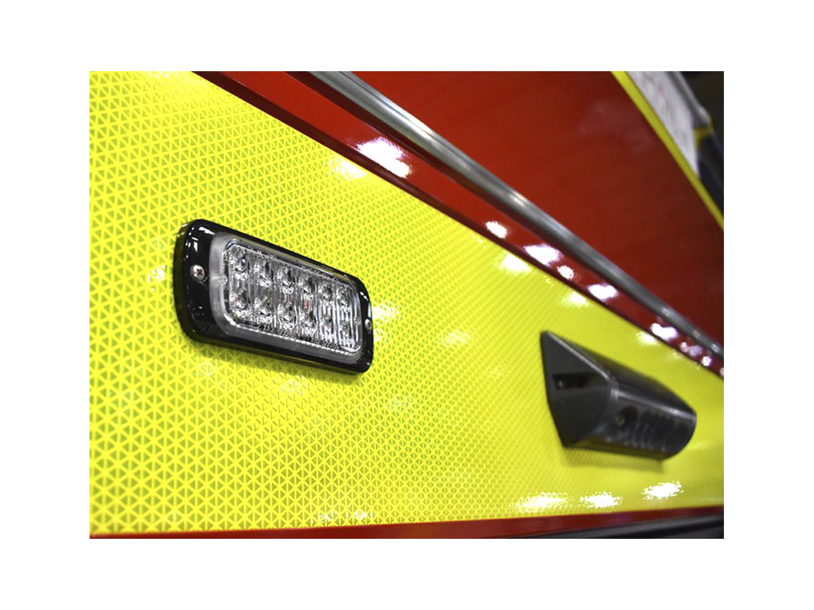 Super-Thin 12-LED Unit In Situ on Fire Appliance