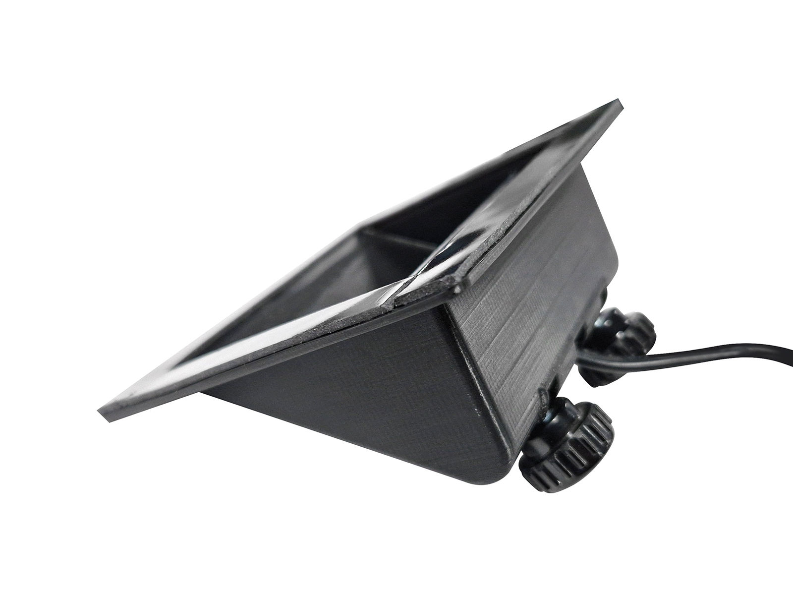 Edge Dagger Adjustable Shield Rear Angle View with Wire